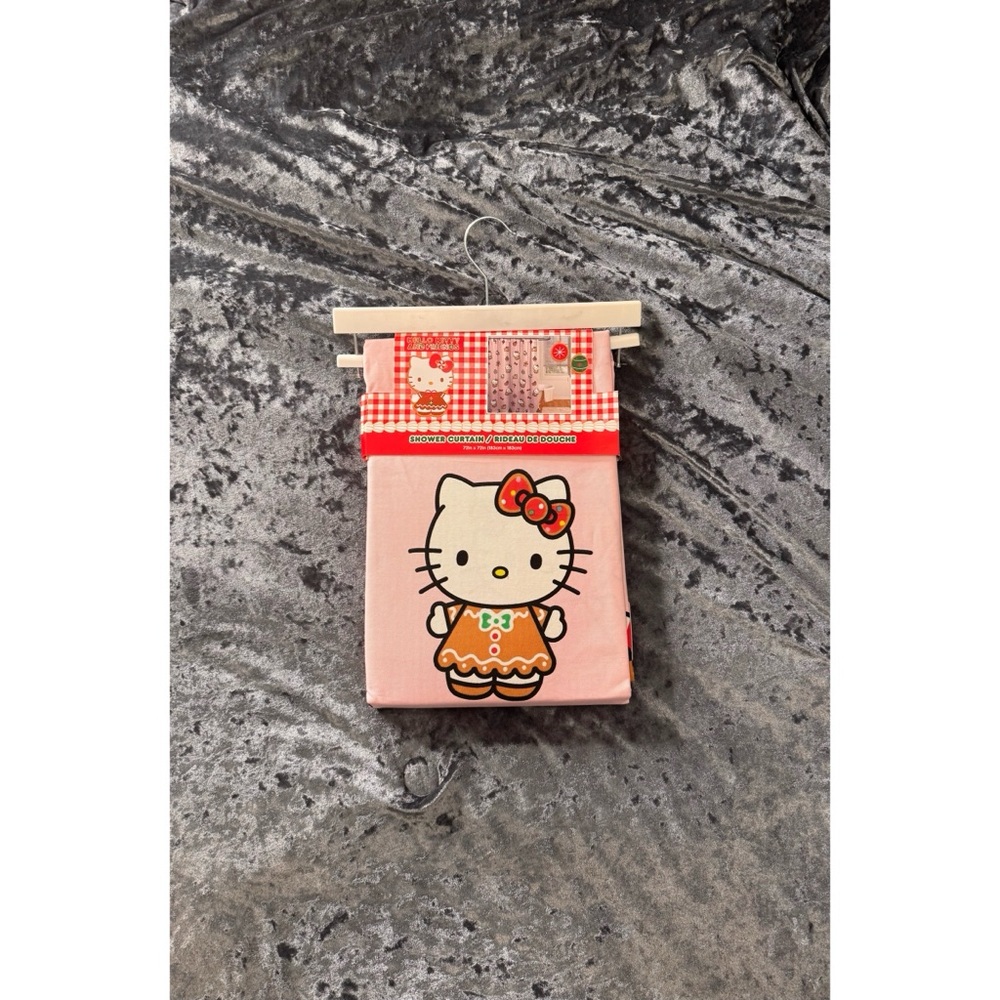 Hello Kitty Gingerbread Shower Curtain